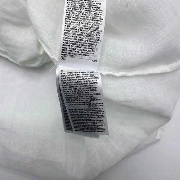 Banana Republic White Ramie Sheer Tunic Dress Tall S Bride Resort NO BELT - Picture 8 of 13